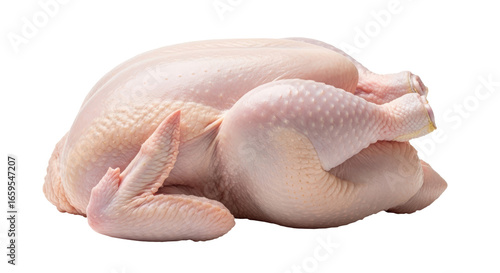 Isolated Raw Chicken
