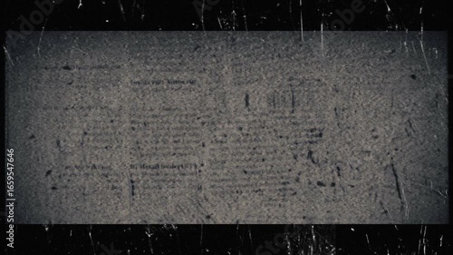 Old news paper overlay loop animation