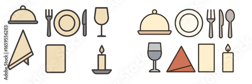 Elegant dining setup with tableware essentials for a special occasion