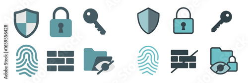 Security icons for protection and access control