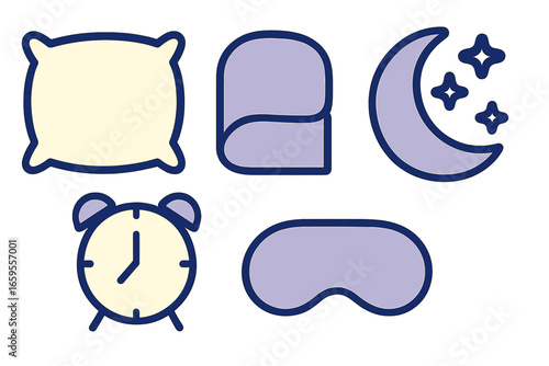 Essentials for a restful night of sleep in a calming palette