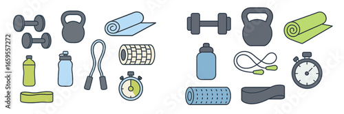 Fitness equipment and accessories for workout and training routine
