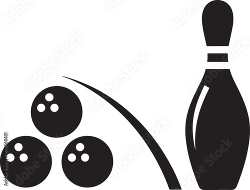 Bowling Icon – Ball, Pin, Strike, Game, Sport Symbol