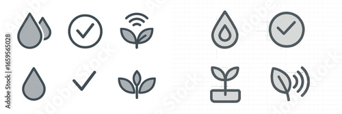 Eco symbols vector illustration for sustainability concepts