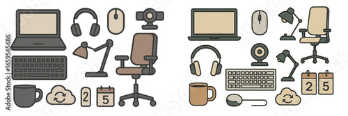 Tech and furniture essentials for a productive workspace