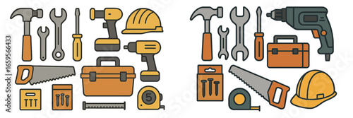 Tools and equipment for construction and home repair activities