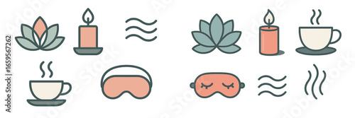 Relaxing spa elements or activities for wellness and tranquility