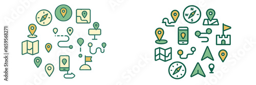 Exploring navigation symbols and mapping elements in vector style