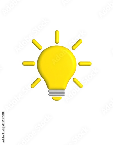 Yellow lightbulb icon