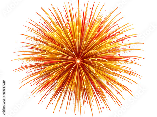 vector illustration of a fireworks