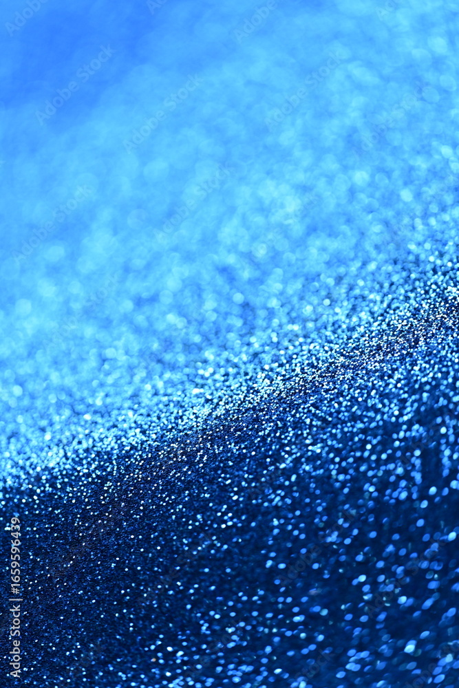 Obraz premium Abstract Blue Glitter Texture in Close-Up
