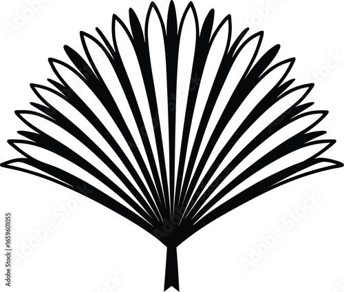 Fan icon in simple style isolated on white background accessory symbol 