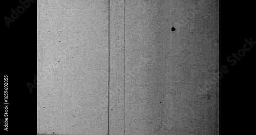 Vintage square Black and White Film Grain Overlay with Scratches and Dust, seamless loop, for backdrop or text