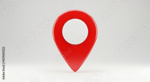 Free Download Red location map pointer pin icons on a white background, symbolizing GPS navigation and travel - GFXLoad