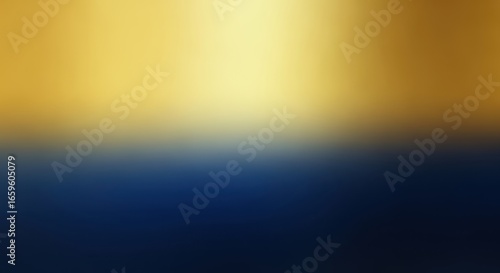 Abstract gradient of gold and deep blue background