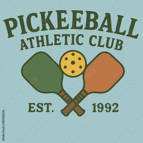 Pickleball legend sport club vector t-shirt design. Sport poster. Tennis college league.Pickleball major league club. Pickleball vector t-shirt design. Sport poster.

