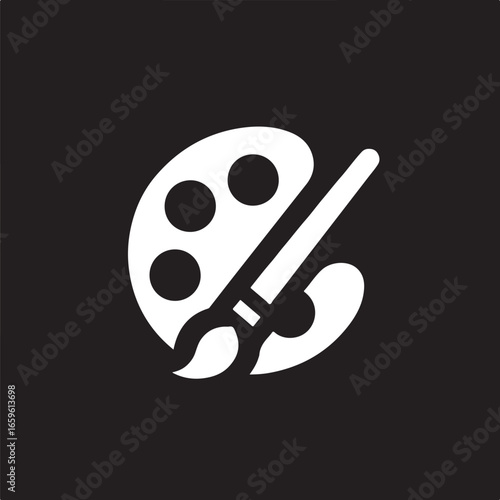 Abstract geometric silhouette shape isolated on transparent background