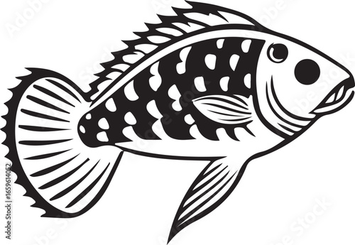 Cartoon boxer character battling a fish in a unique concept artwork suitable for creative projects