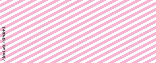 Pink stripes on white background. Striped diagonal pattern Vector illustration of Seamless background Christmas or winter theme Geometric pattern Background with slanted lines