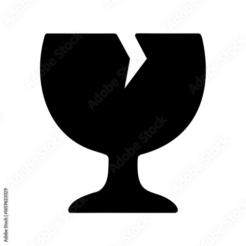 Fragile item symbol, representing the delicate nature of contents within a package