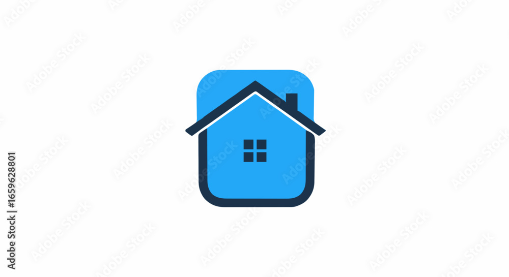 Fototapeta premium Icon vector home screen app, logo house