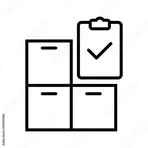 Warehouse icon vector. storage illustration sign. store symbol. storehouse logo. depot web icon.