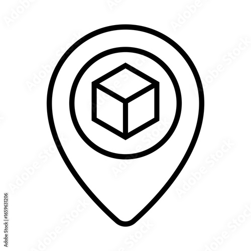 Warehouse icon vector. storage illustration sign. store symbol. storehouse logo. depot web icon.