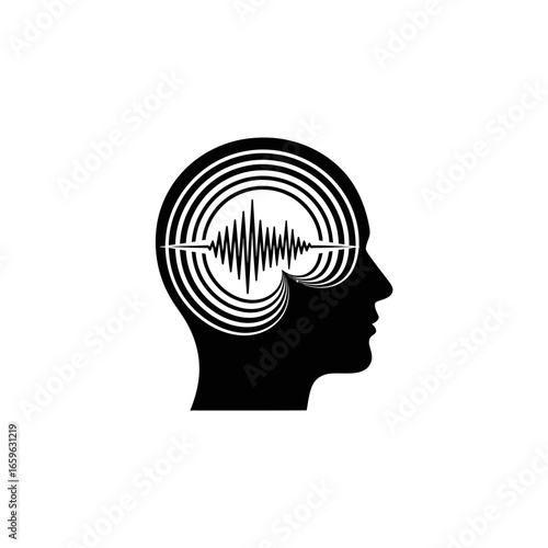 Abstract Psychiatrist Mind Focus Logo Symbol Medical Mental Health Therapy Icon