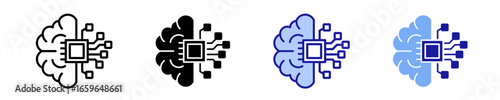 Data Classification  Icon Set Multiple Style Collection

