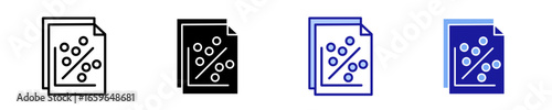 Data Security  Icon Set Multiple Style Collection
