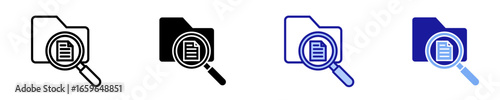 Data Manipulation  Icon Set Multiple Style Collection
