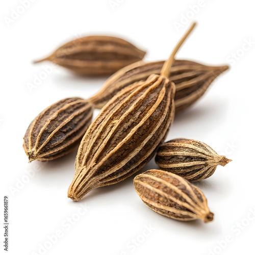 Wallpaper Mural Dried cumin seeds are aromatic, elongated spices with a warm, earthy flavor, widely used in curries, Torontodigital.ca
