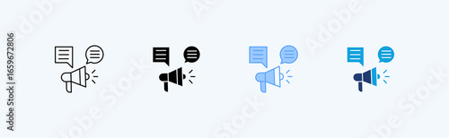 Marketing Multiple Style Icon