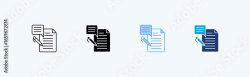 Speech Writing Multiple Style Icon