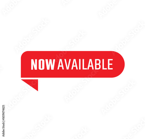 available now text information sign	