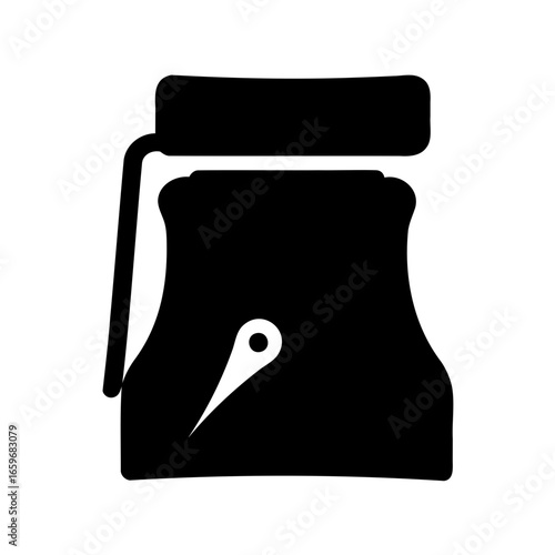 Turkish coffee pot icon, traditionally used cezve for brewing delicious coffee