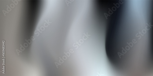 Silver foil background. Metal textured shiny gradient. Stainless glossy surface with reflection. modern EPS 10