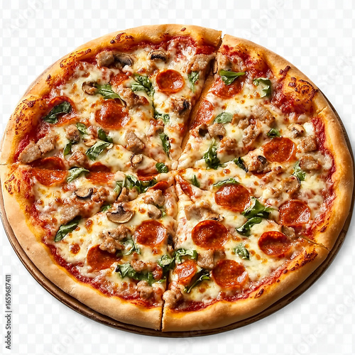 pizza isolated on white background