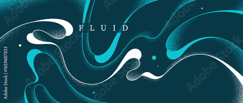 Curvy lines and textures over dark vector abstract background, lava lamp wallpaper art, tranquil and relaxing graphics, minimal design.