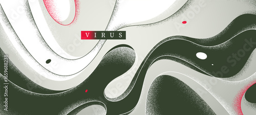Curvy lines in dynamic motion vector abstract background, virus lifeform in mutation look like wallpaper art, fluid curve linear abstraction, wavy motion.
