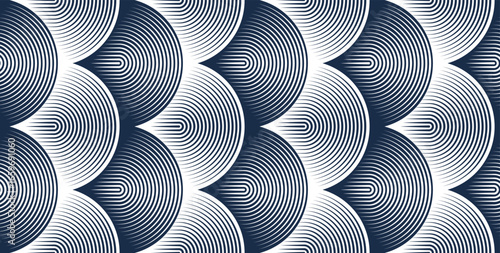 Dragon skin seamless pattern, vector abstract background of reptile or fish scales, also look like roof tiling or architecture element.