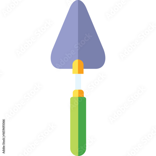 Hand Trowel Vector Flat Illustration