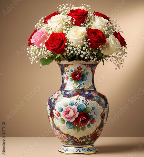 vase with flowers