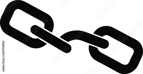  chains icon with a rusty broken link