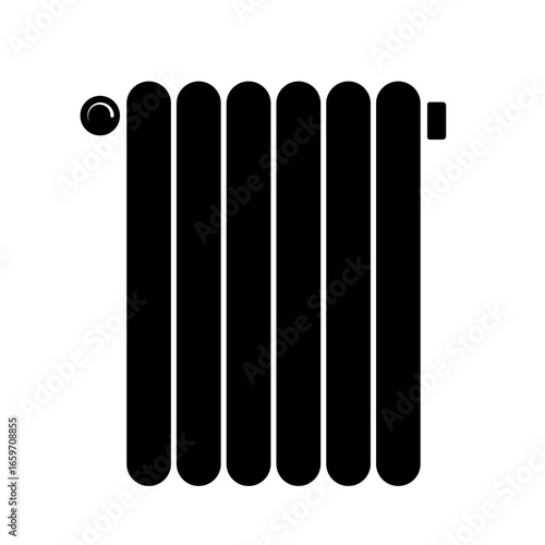 Radiator icon heater symbol illustration