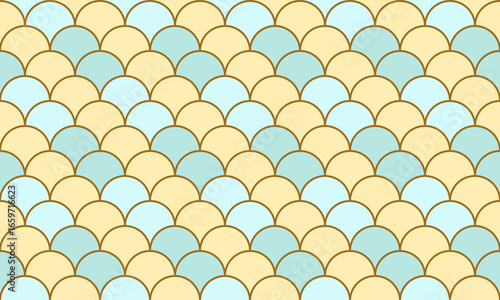 Elegant pastel fish scale pattern.  Perfect for website backgrounds, textile design, or packaging. This seamless texture evokes serenity and sophistication.