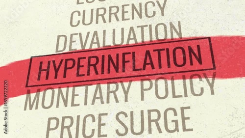 Hyperinflation 3D Scrolling Title Animation