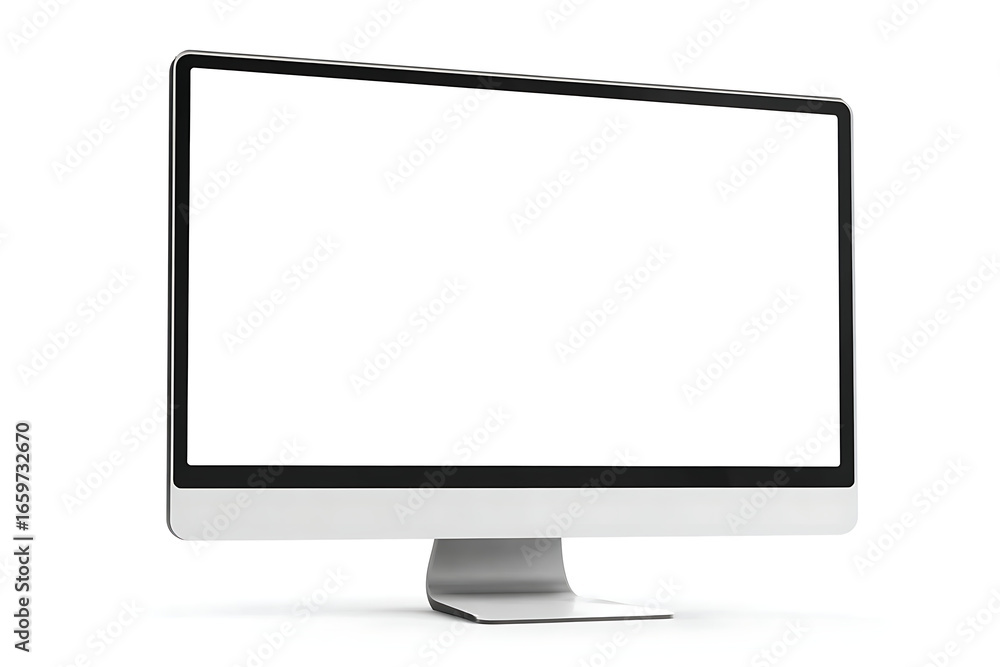 computer monitor isolated on white computer monitor isolated on white