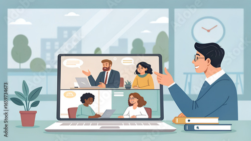 Wallpaper Mural business people working together Torontodigital.ca