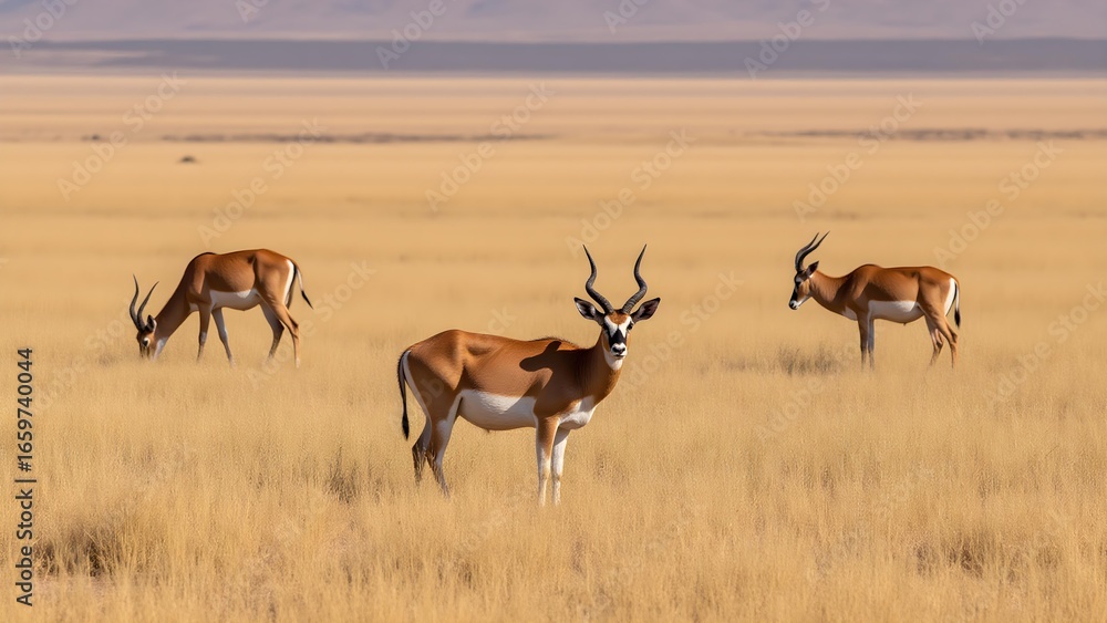 Fototapeta premium Antelope on the African grassland